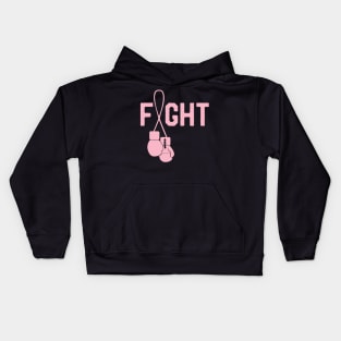 Fight Breast Cancer Awareness Month Ribbon Survivor Fighter Kids Hoodie